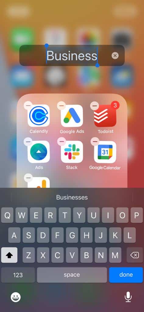 Hide Apps on iPhone: Creating a folder