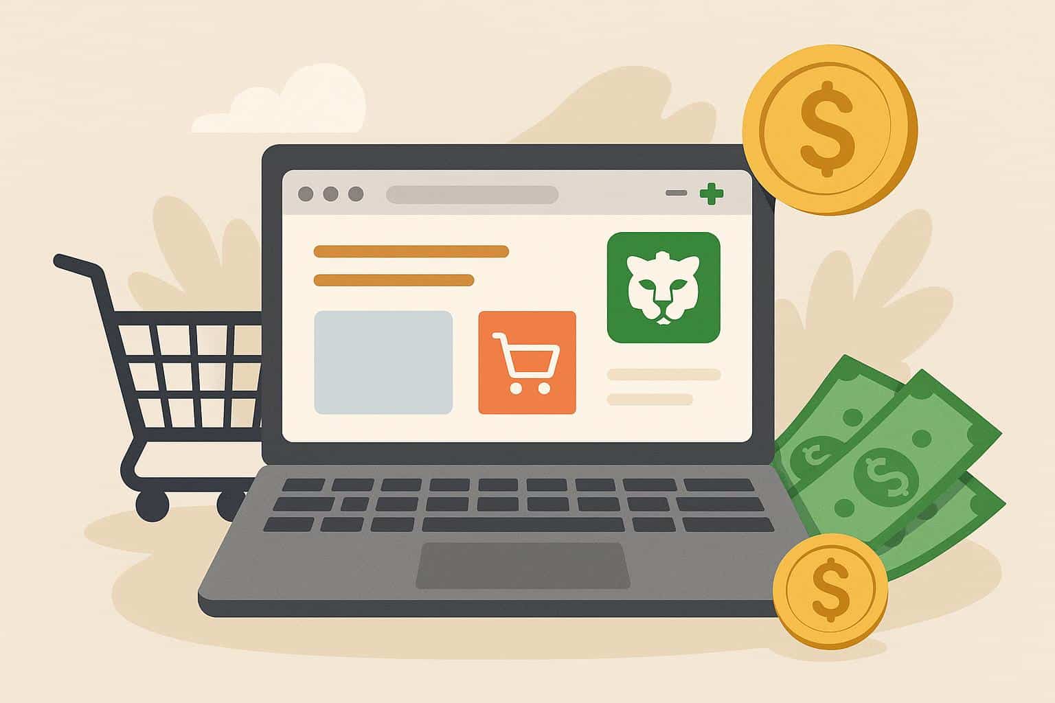 Browser extension applying discount codes for online shopping to help save money