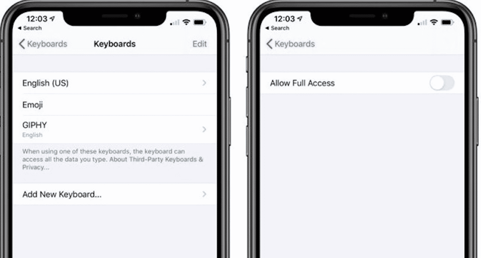 A Bug in iOS 13 Gives Third Party Keyboards Full Access to the iPhone