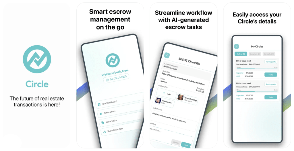 Circle Escrow Tool Features