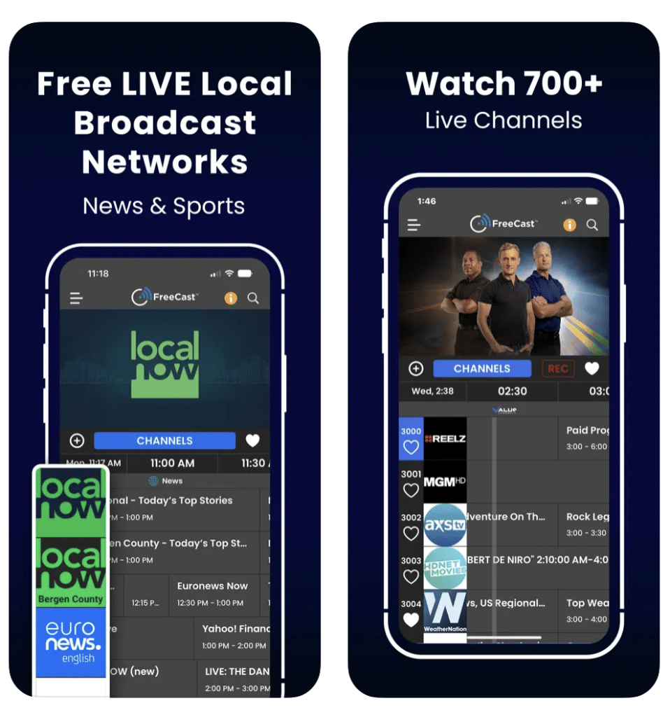 FreeCast Live Channels