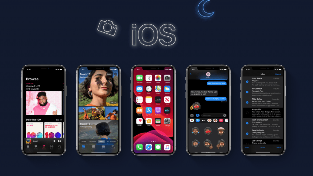 iOS 13 dark mode