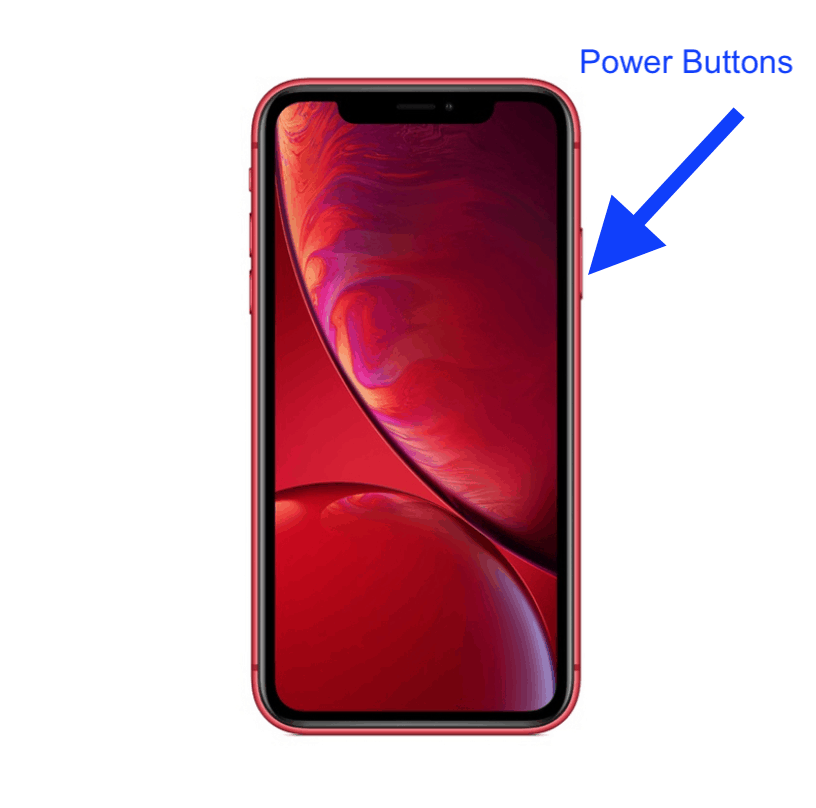iPhone XR power button