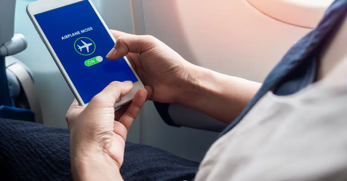 Airplane Mode on an iPhone